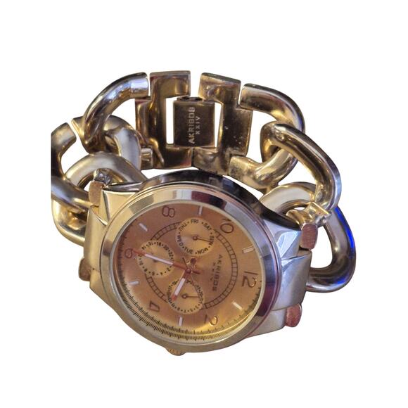 Akribox XXIV Ladies Watch Gold Tone Chain Link Bracelet BOHO Retro Classic Y2K - Picture 6 of 9